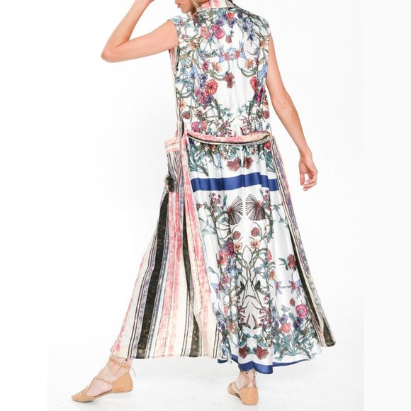 Aratta Hold Your Breath Maxi Dress NWT • Reg $230 • Acid Wash • Floral • Striped - Picture 6 of 8